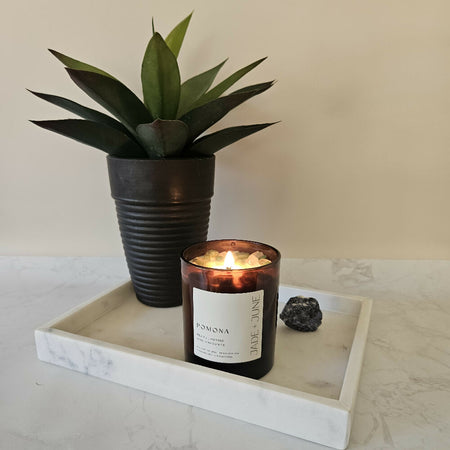 POMONA CANDLE | Pear + Jasmine with Amazonite