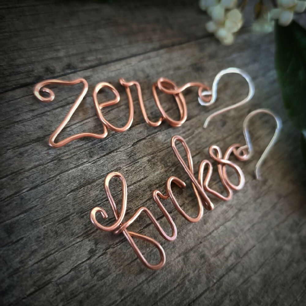 australian_handmade_zero_fucks_earrings_copper_silver 5