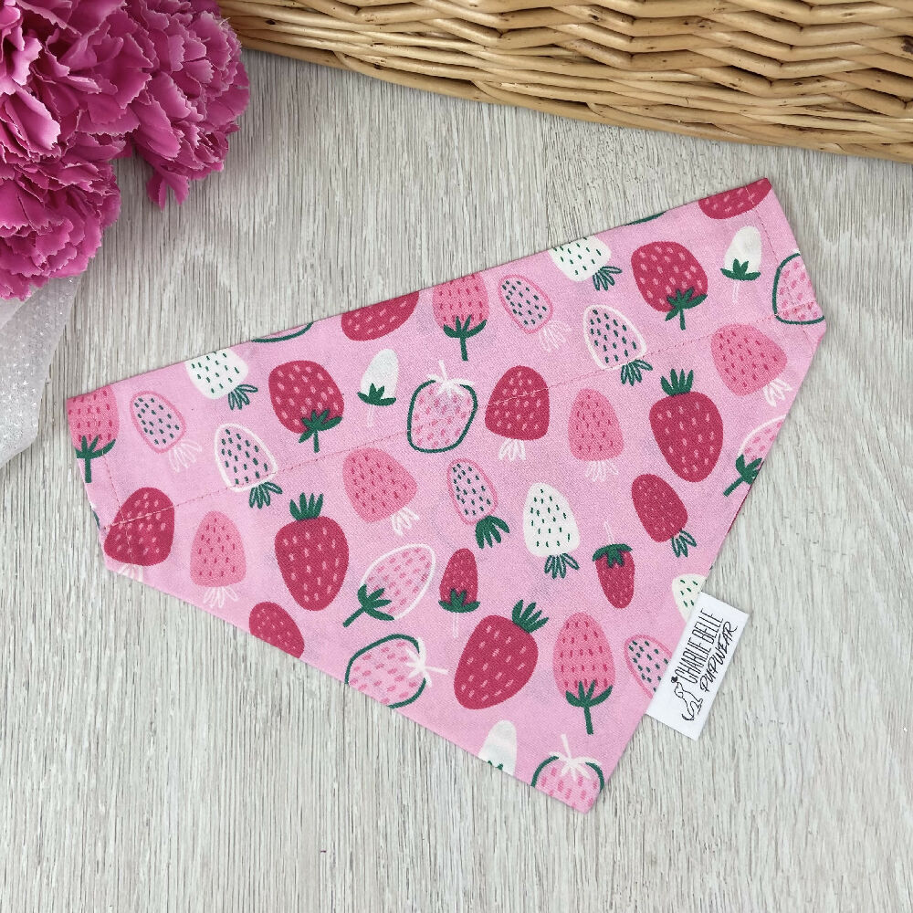 Strawberry Kisses Pet Bandana