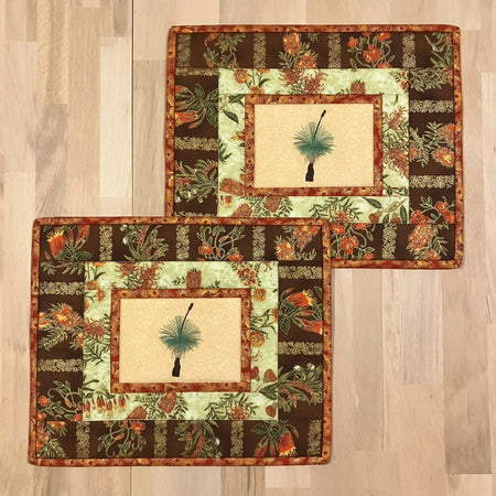 SALE placemat table centre handmade quilted Australian native