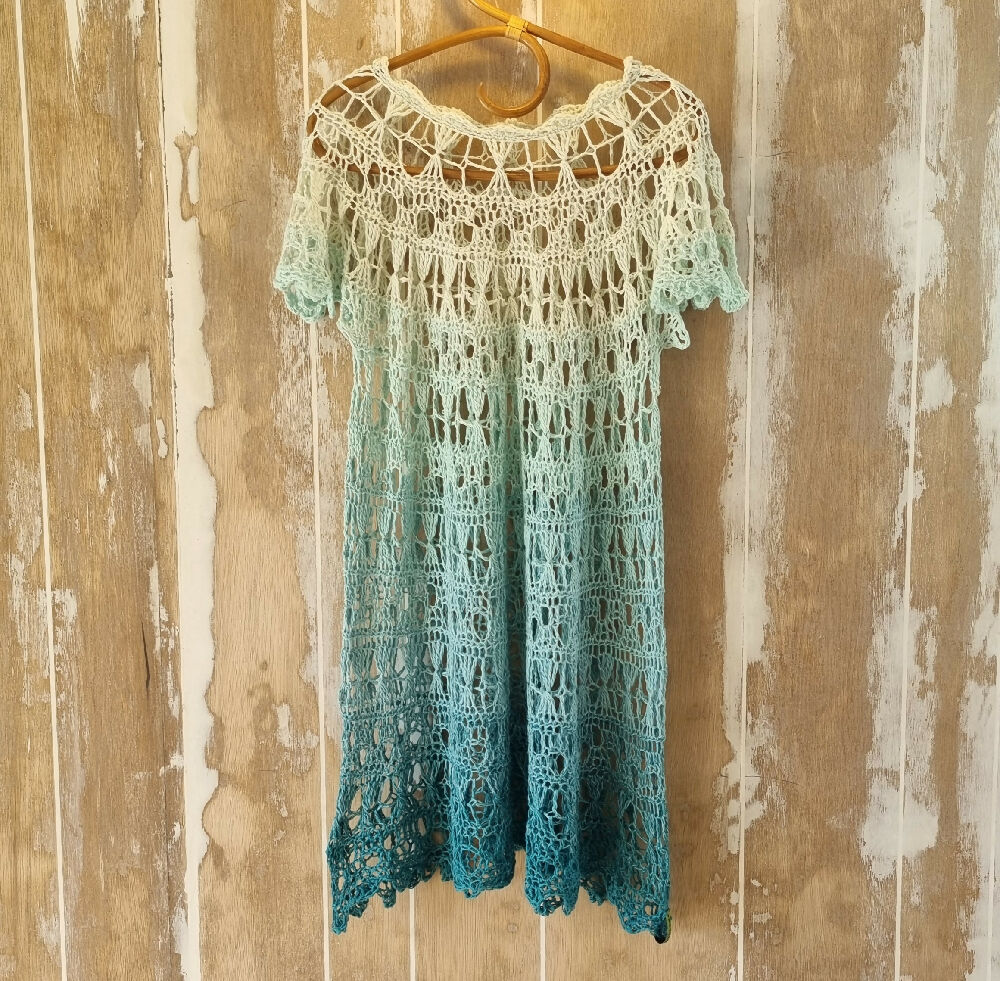 CRochet blue dress 4