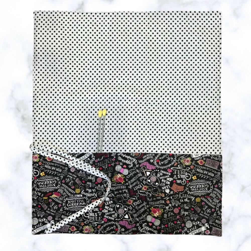 Knitting Needle & Crochet Hook Wrap .. Words