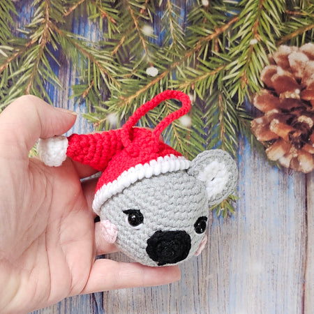 Crocheted Heirloom Aussie Native Animal Christmas Decoration - KOALA