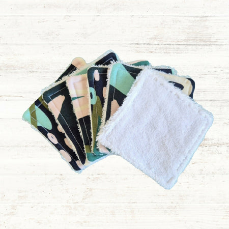 Reusable Make Up Wipes - Black and Green