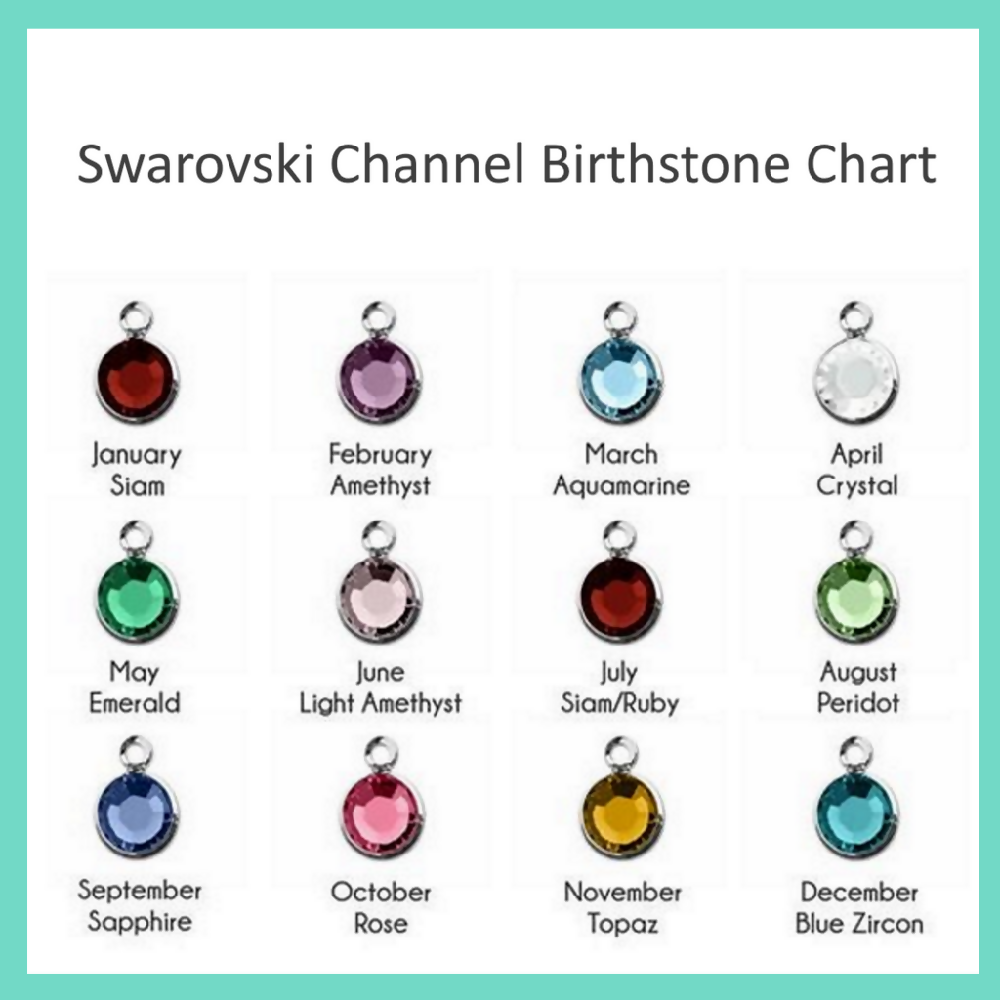 Personalized Name Necklace in Sterling Silver with Birthstone