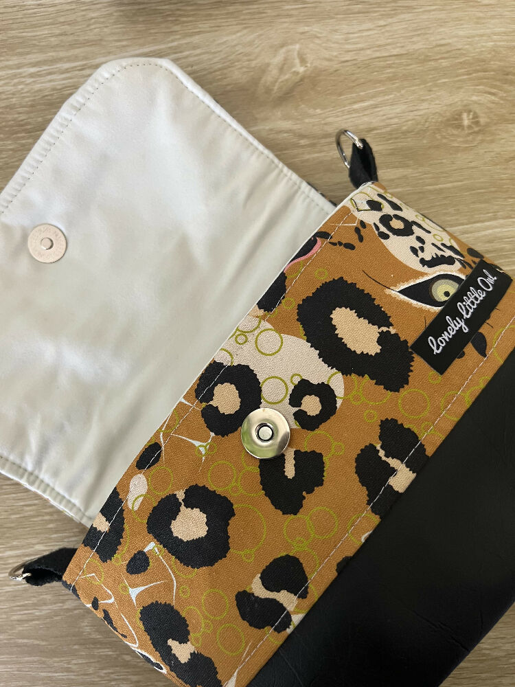 Mini Messenger Bag - Leopard Print