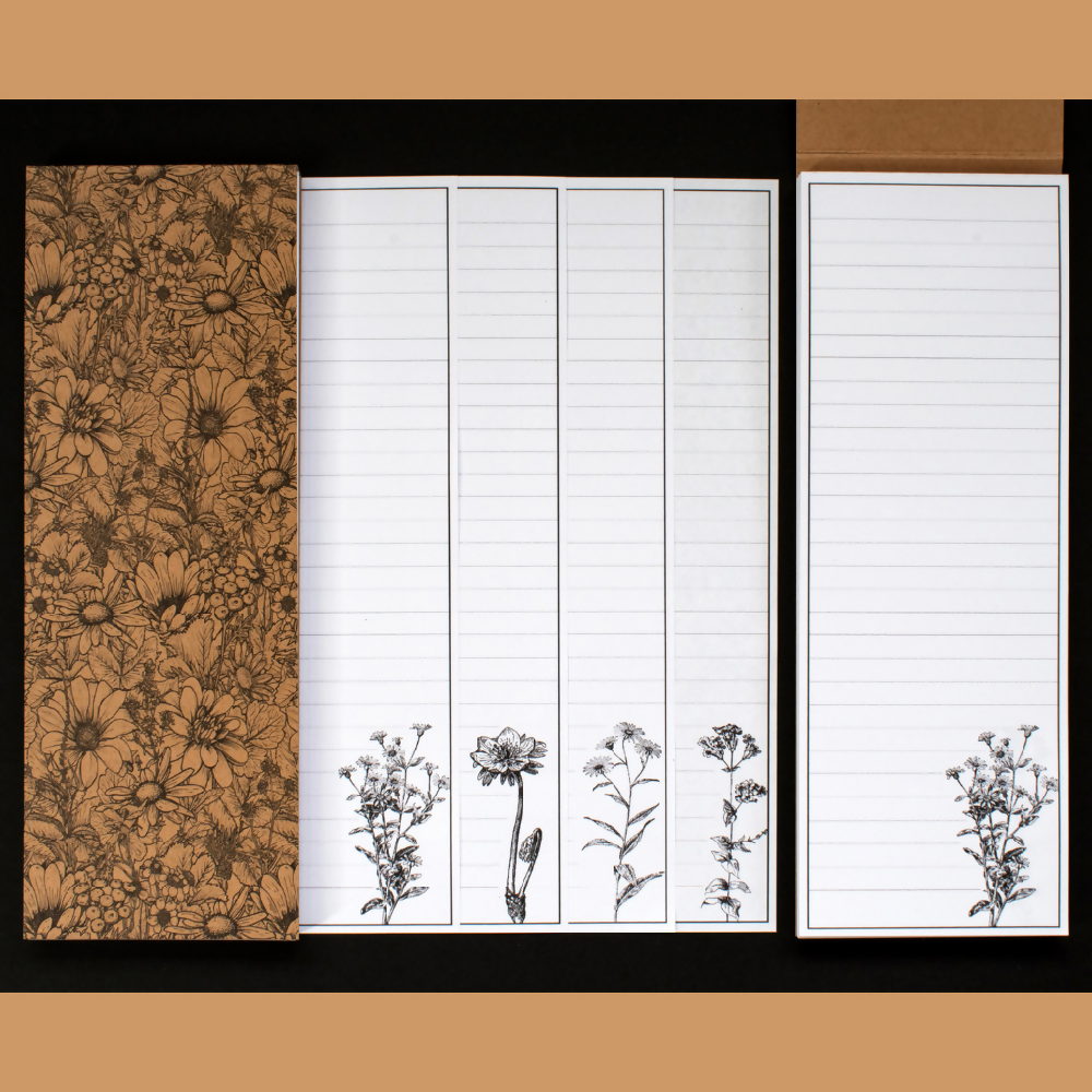 WILDFLOWER ECO LIST PAD - NOTEPAD