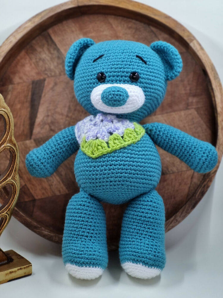 Handmade crochet teddy bear plush toy
