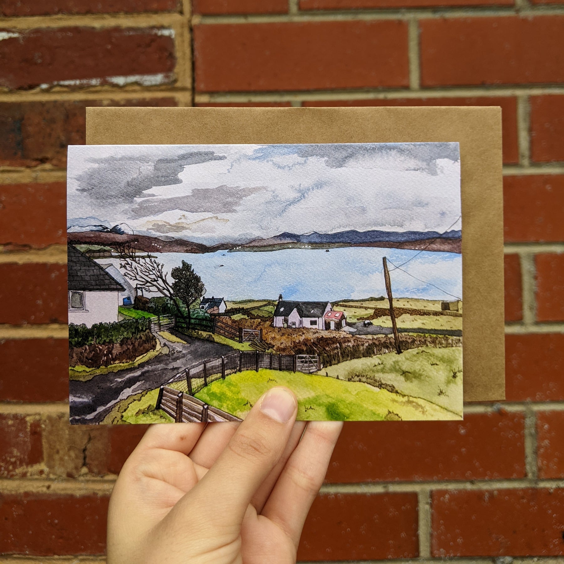 Watercolours - set of 6 greeting cards