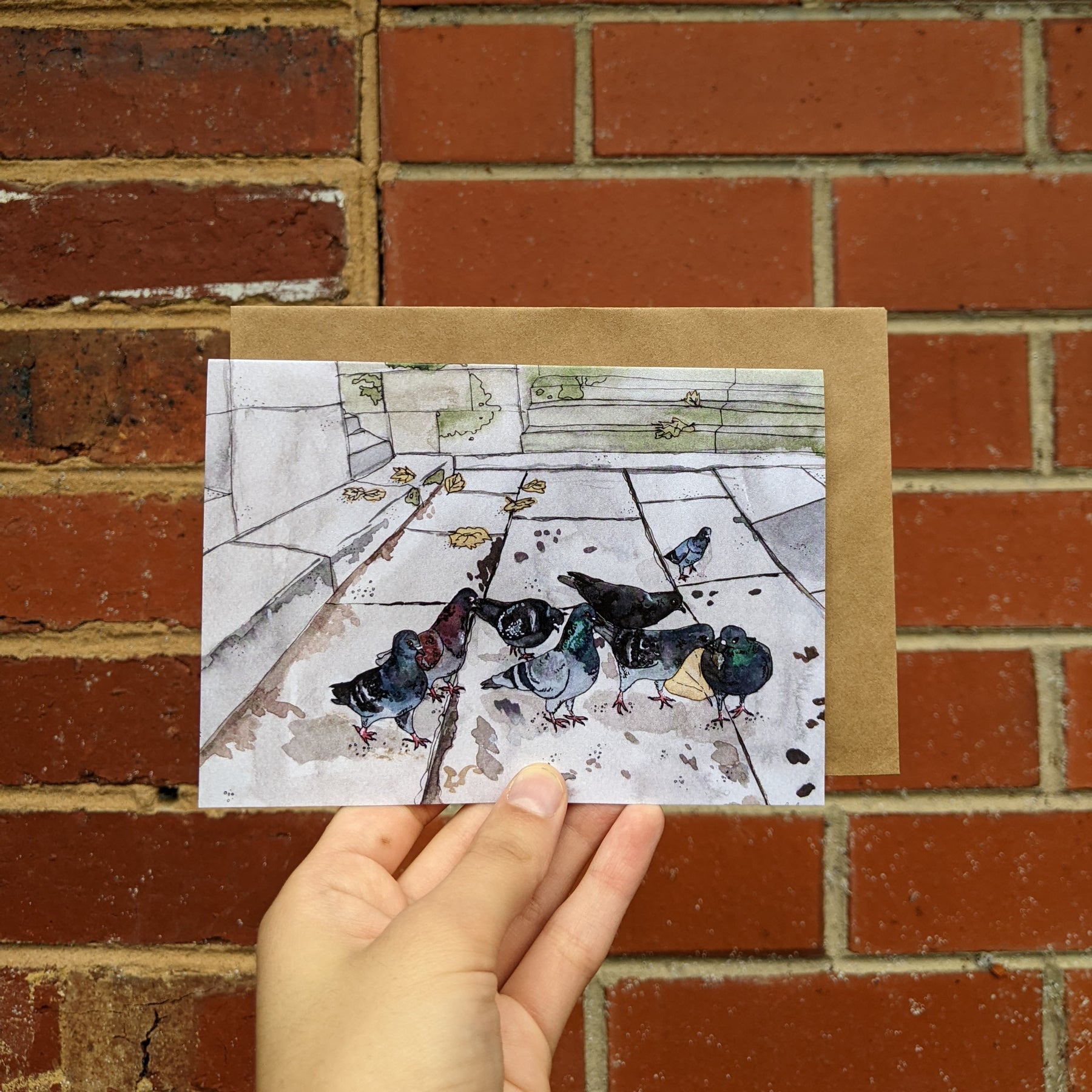 Watercolours - set of 6 greeting cards