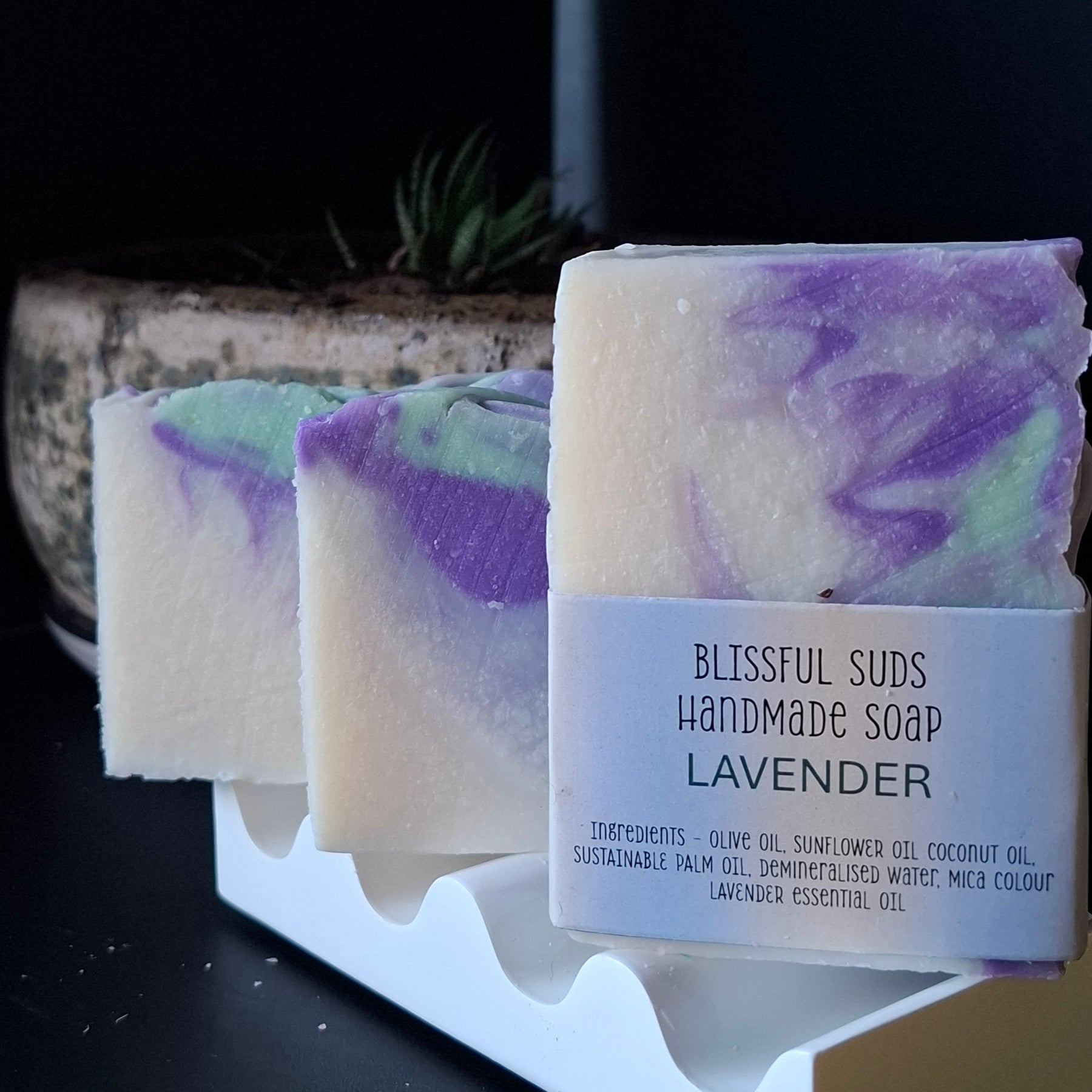 Handmade Soapbar - LAVENDER (Floral Scent. Lavender Essential Oil)