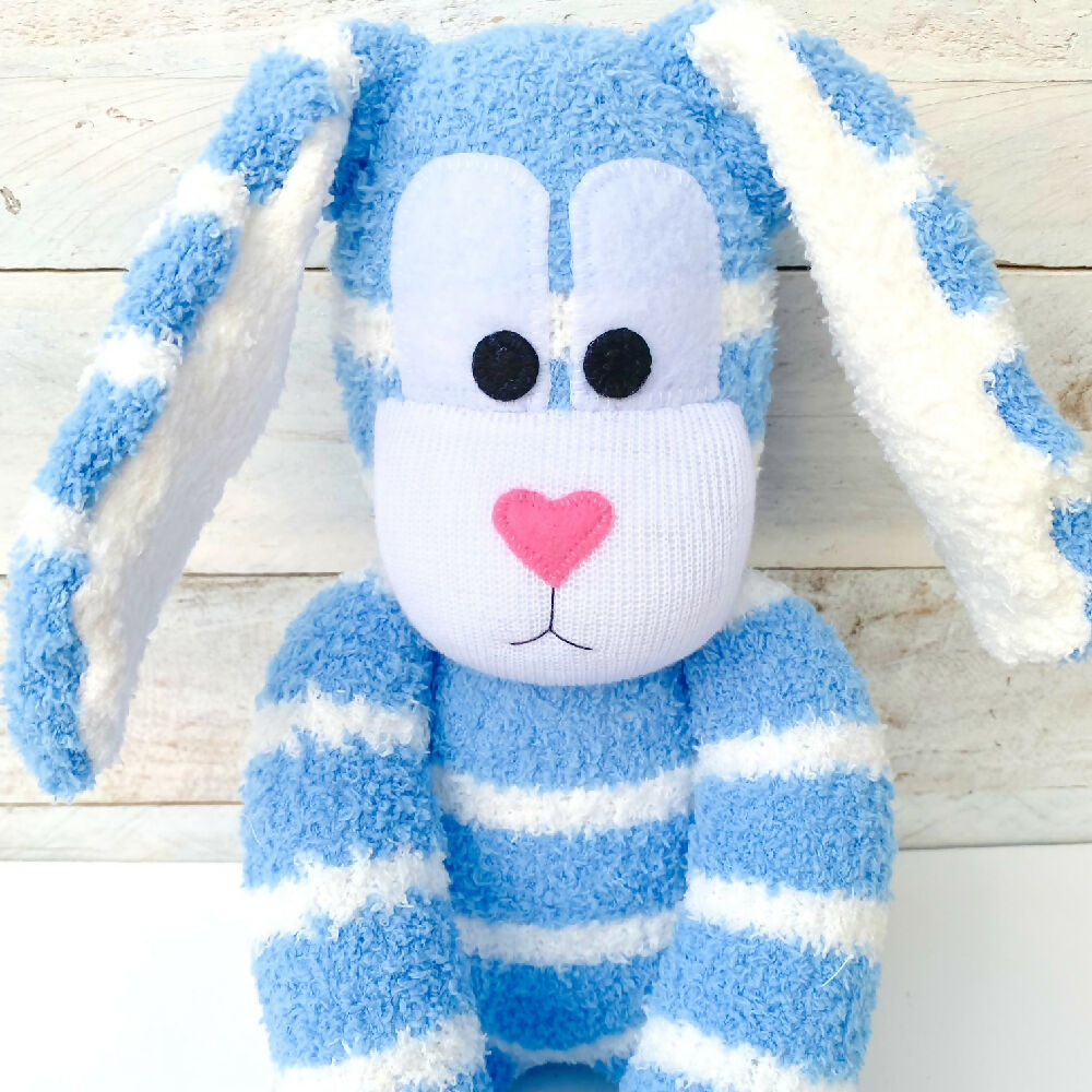 Barney-Sock Bunny-Sock Monkey-Soft Toy-Rabbit_2