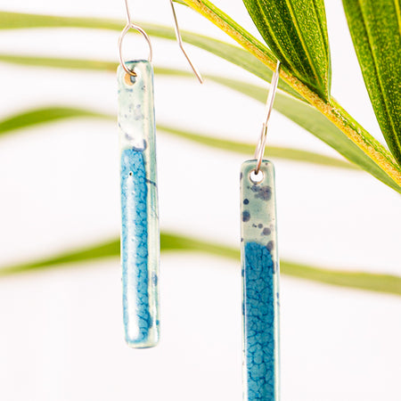 Waterfall Long bois lightweight ceramic earrings