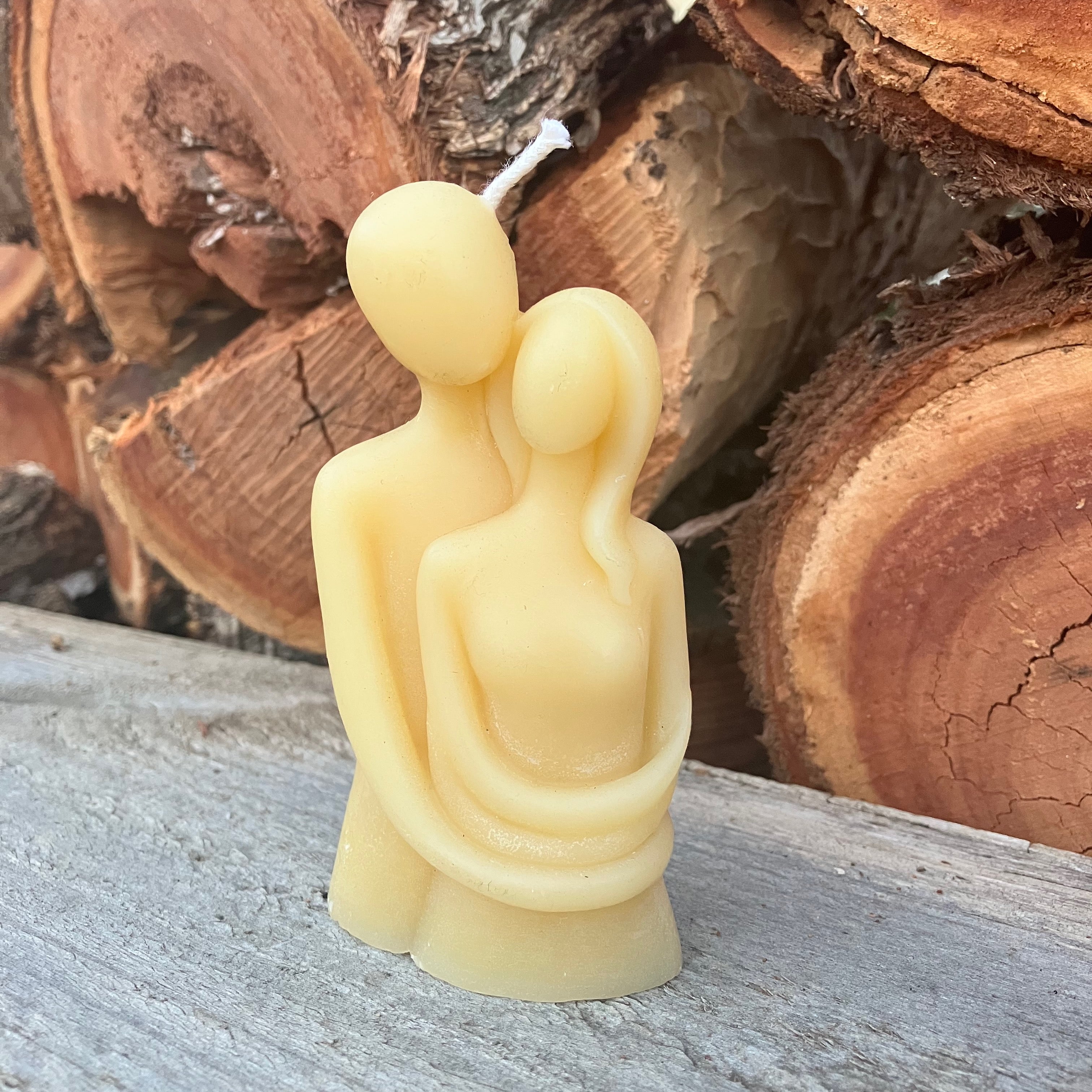 Beeswax Torso Candles | Male ~ Female ~ Lovers Embrace