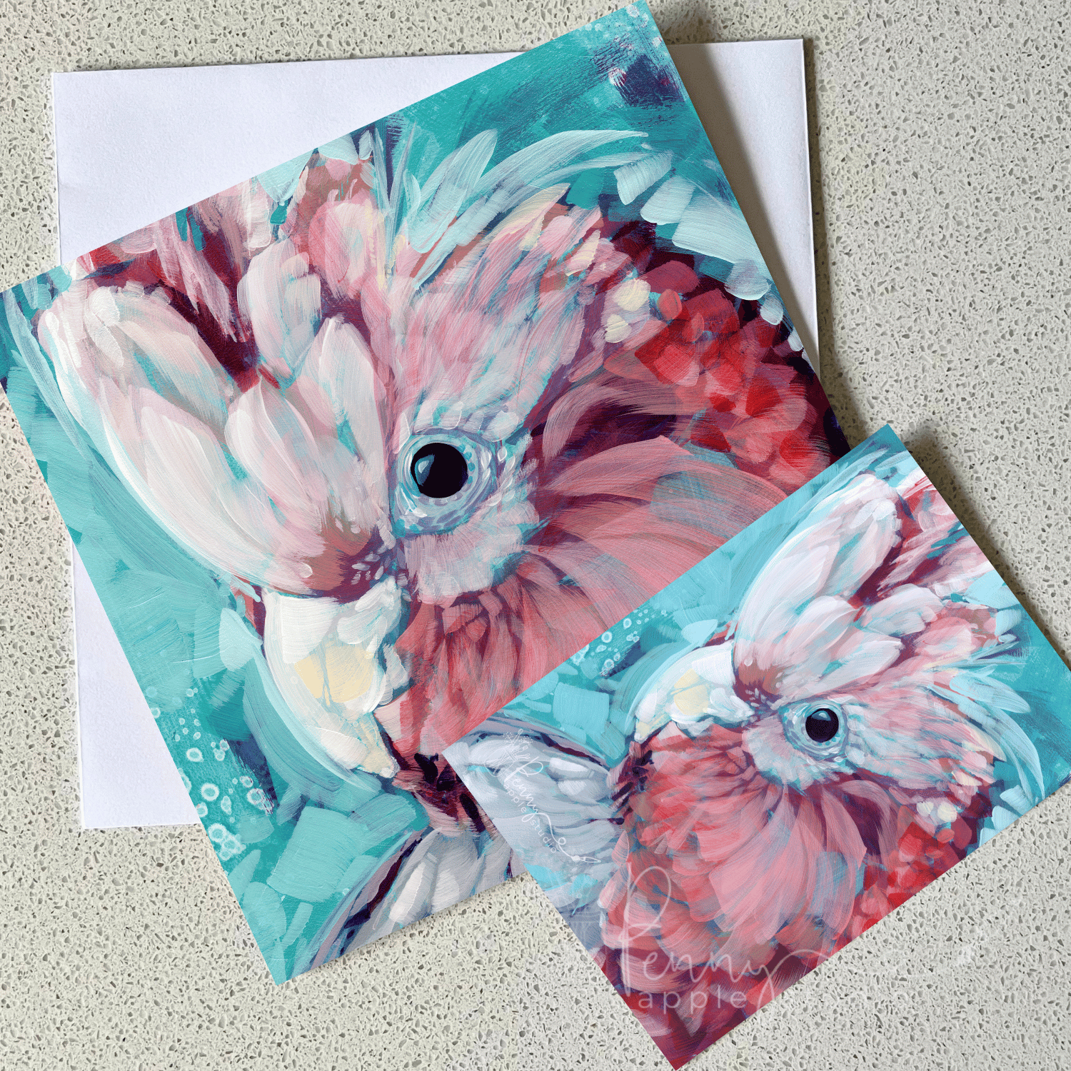 Greeting Card & Magnet Duo - Lulu Galah