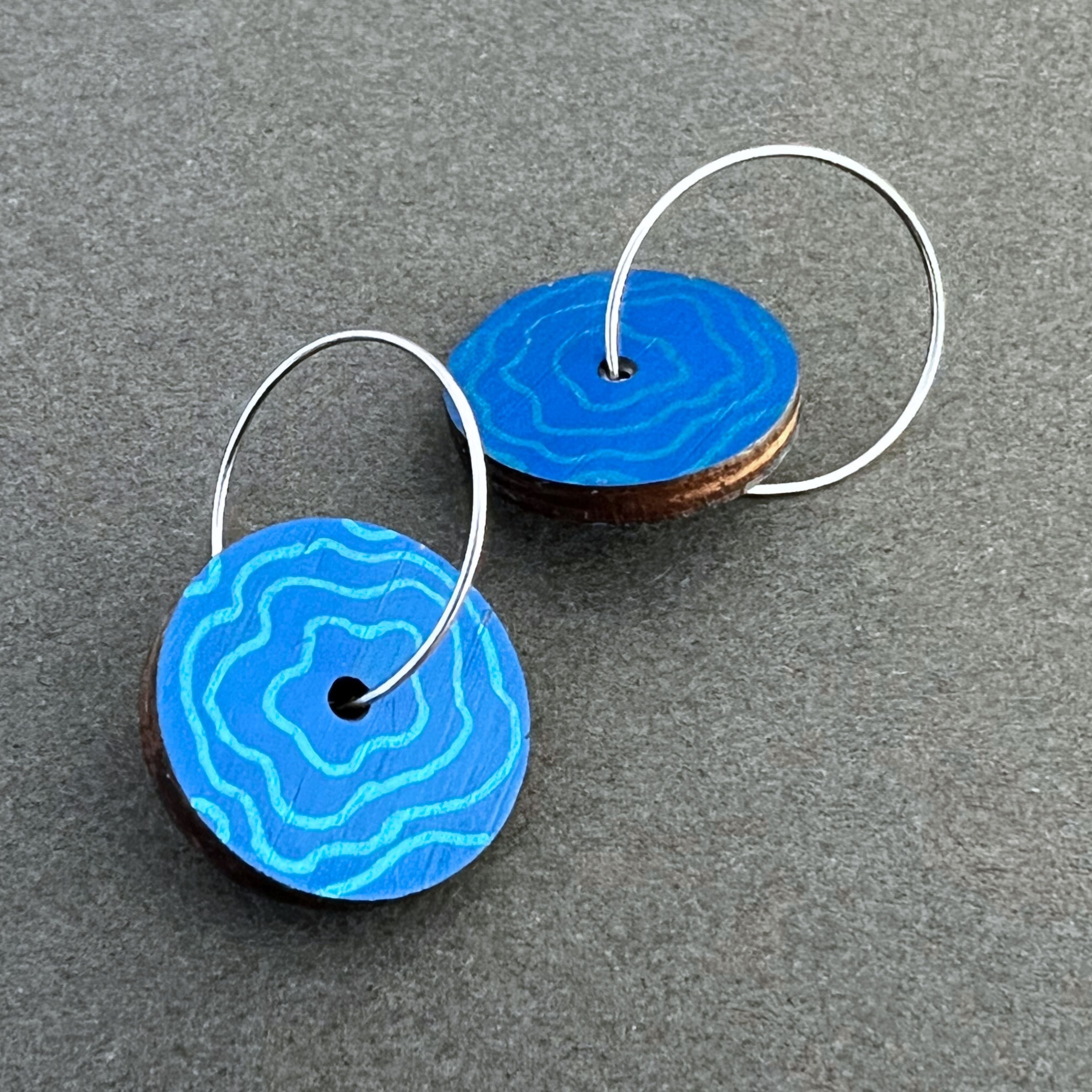 Unique Hand Painted Dangle Earrings