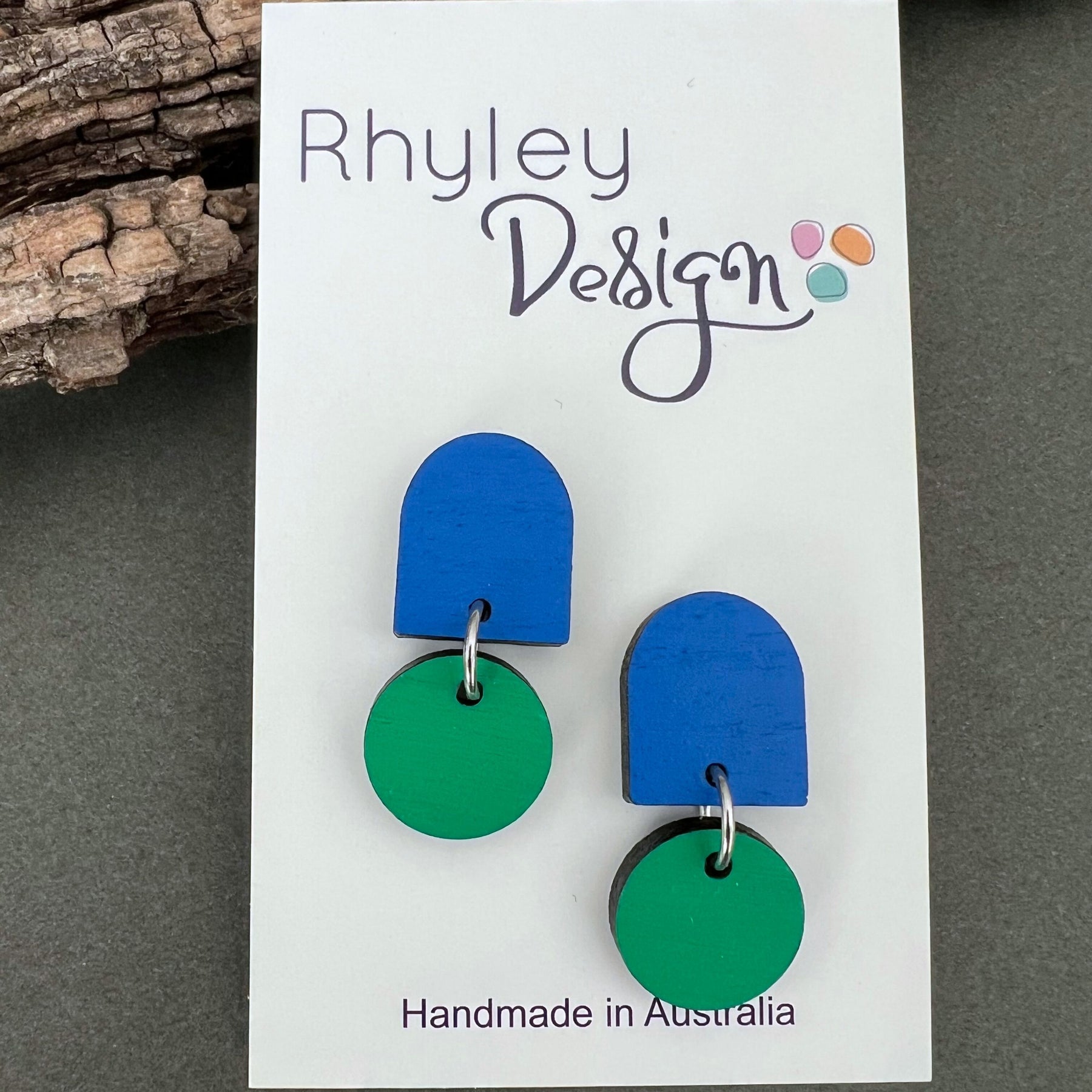 Mini Pop Of Colour Hand Painted Dangle Earrings