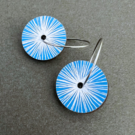 Unique Hand Painted Dangle Earrings