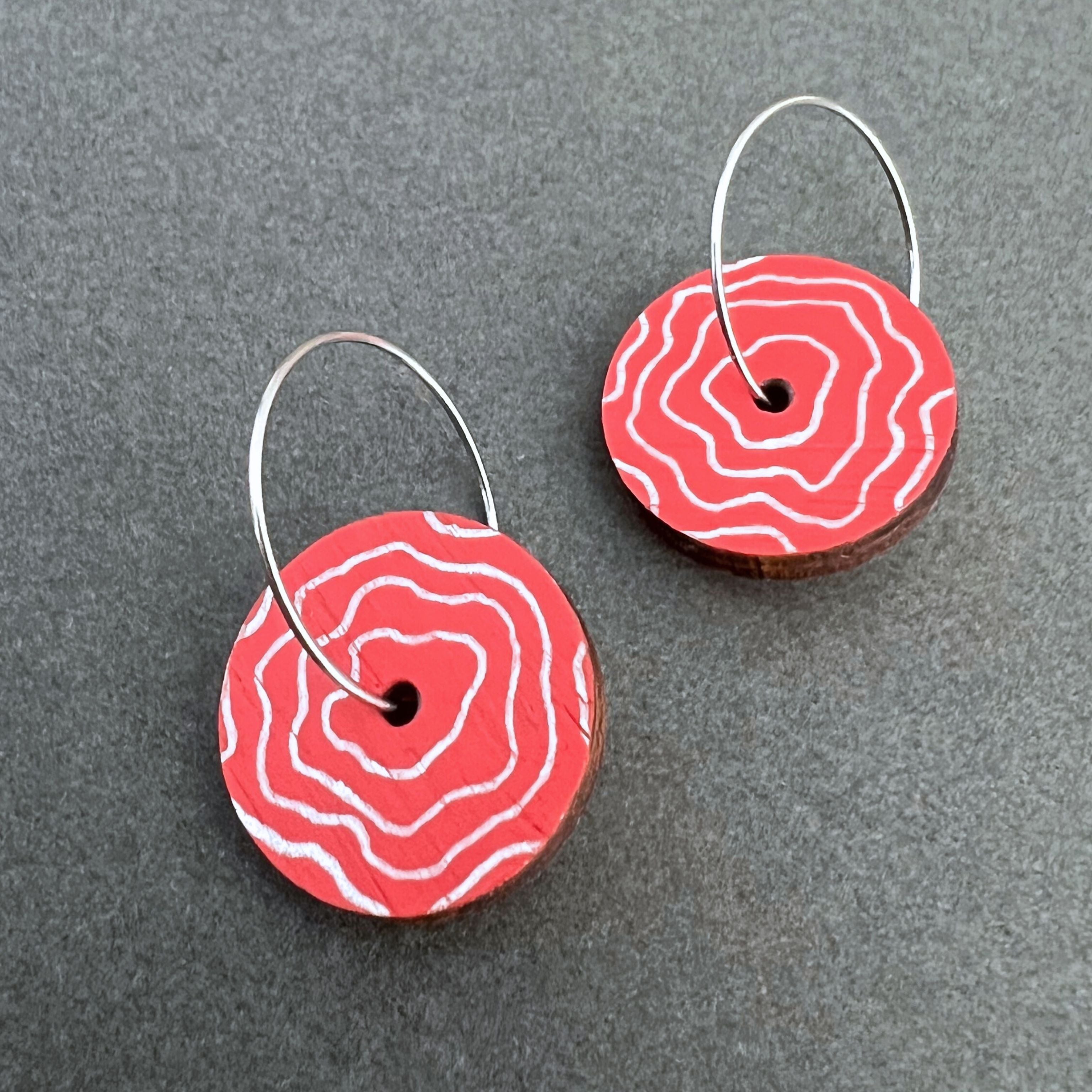 Unique Hand Painted Dangle Earrings