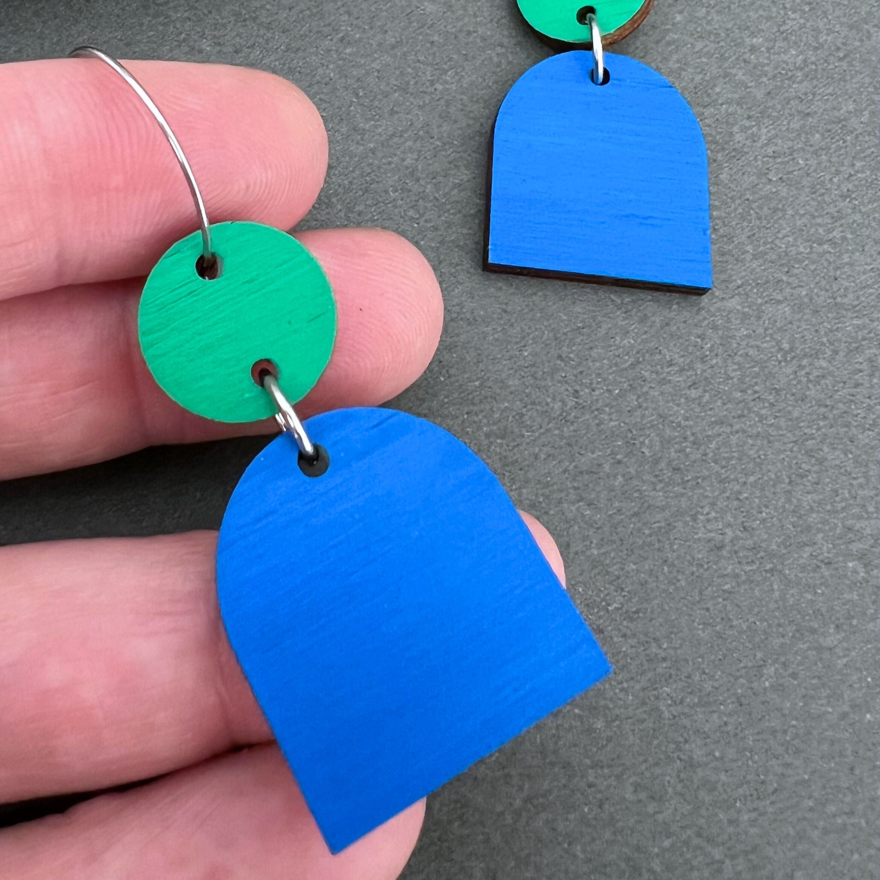 Pop Of Colour Hand Painted Dangle Earrings