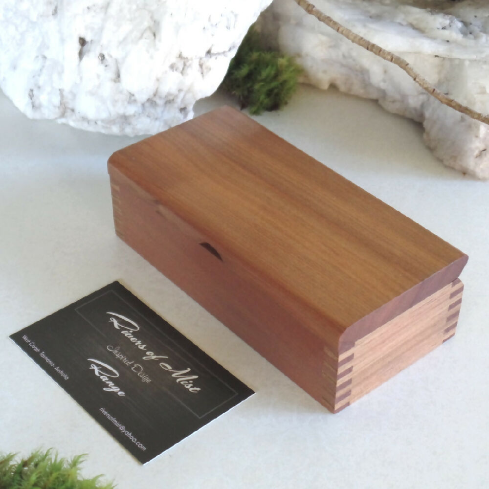 Longer Small Wooden Box- Tasmanian Myrtle & Blackwood