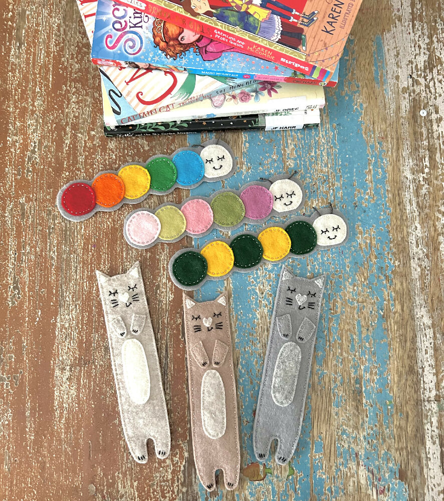 Bookmarks, cat or caterpillar