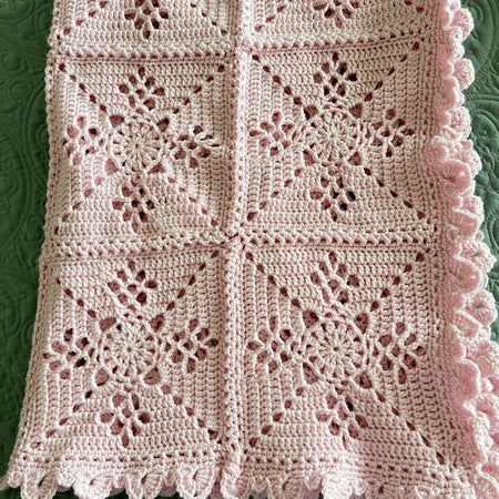 Crochet Victorian Lattice Square Blanket