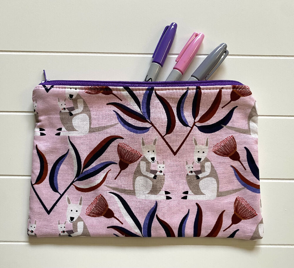 Kangaroos pencil case