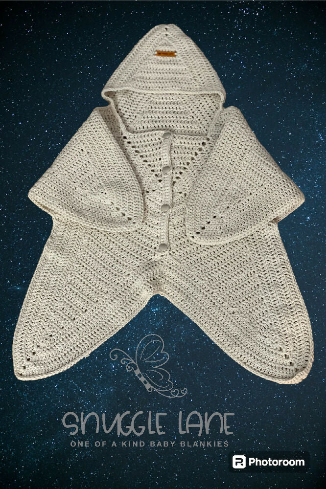 Infants crocheted starsuit