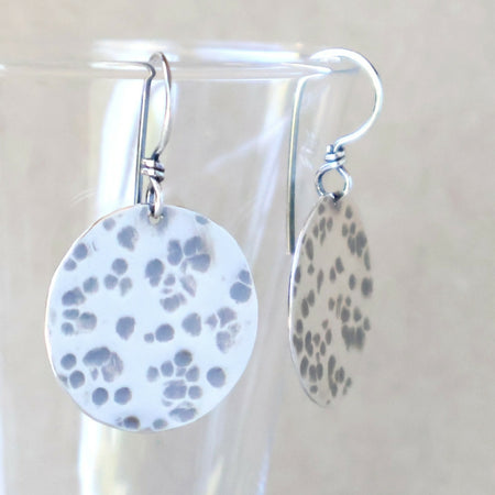 Medium Full Moon Earrings - Handcrafted with Australian Made Sterling Silver