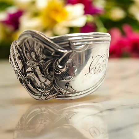 1907 Fleur de Lis Spoon Ring