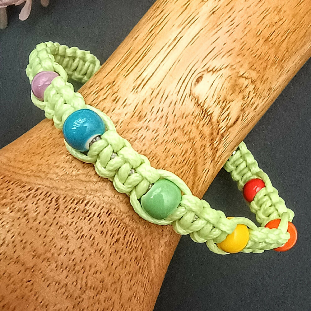 Beaded Macrame Bangles