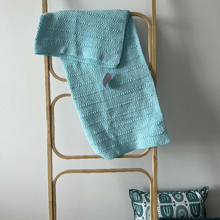 Baby Blanket | Handmade Crochet | Light Blue