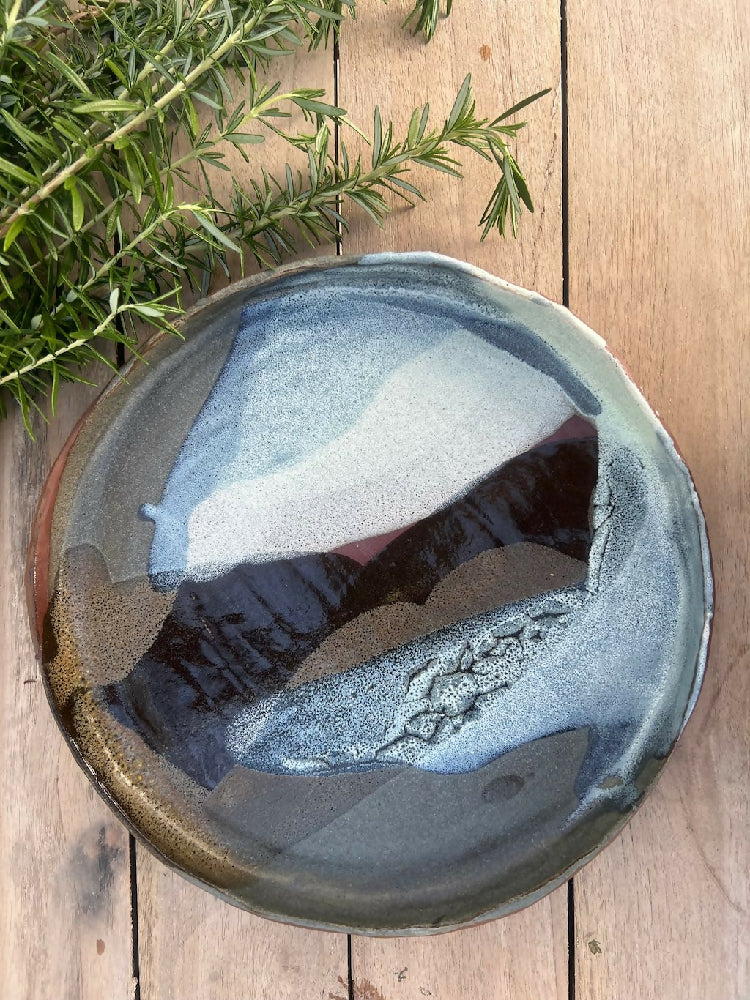 'Horizons Beachscape' Series Large Rimmed Plate