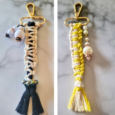 Handmade  macrame keyring