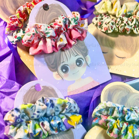 Colourful Scrunchies, 2 Pack for Kids, You Choose