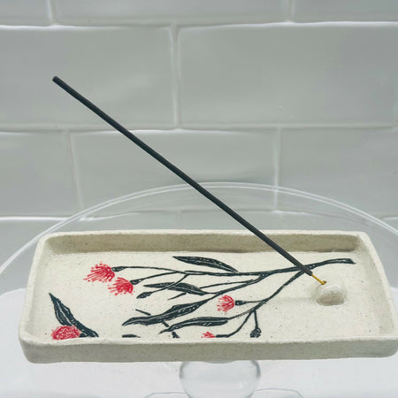 Handmade and illustrates incense burner: Australian native