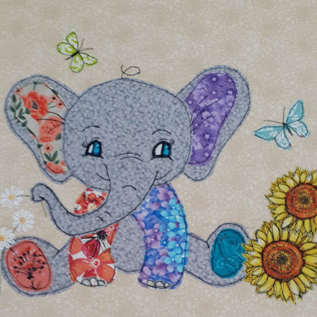 May the Baby Elephant Applique Pattern