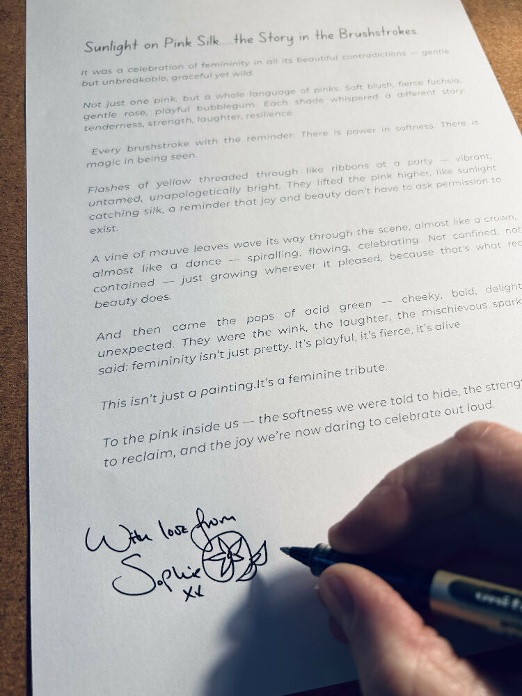 Sunlight on Pink Silk Story