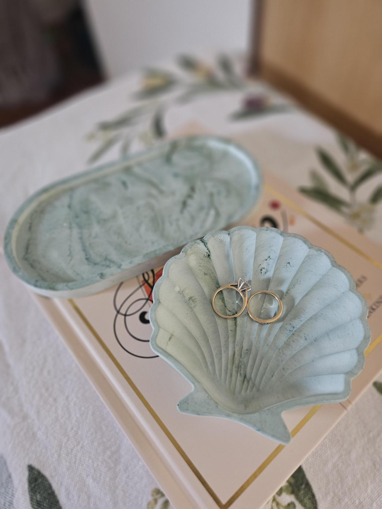 Eco Resin Shell trinket dish