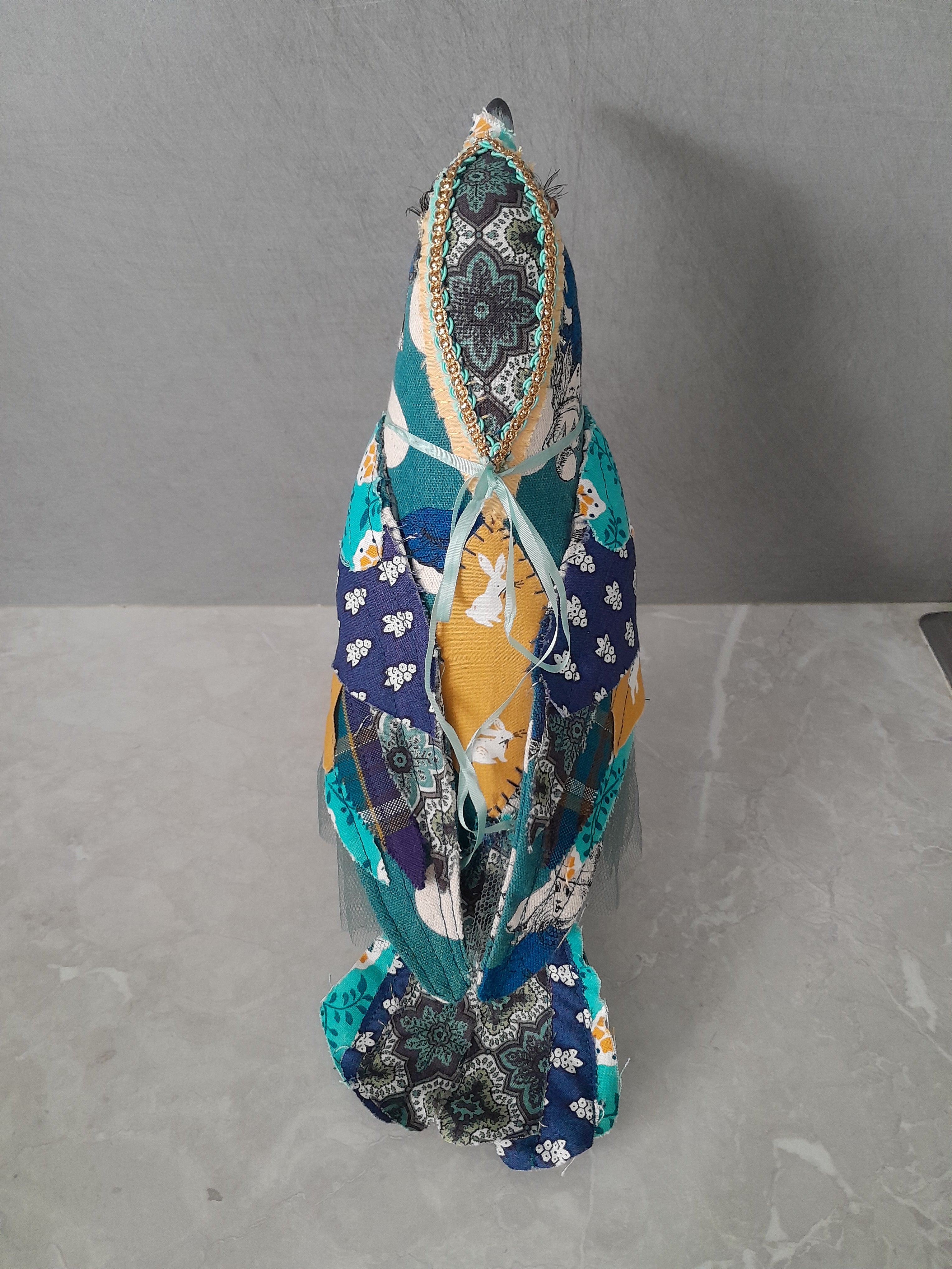 Raven Textile Art Sculpture -Alice in Wonderland