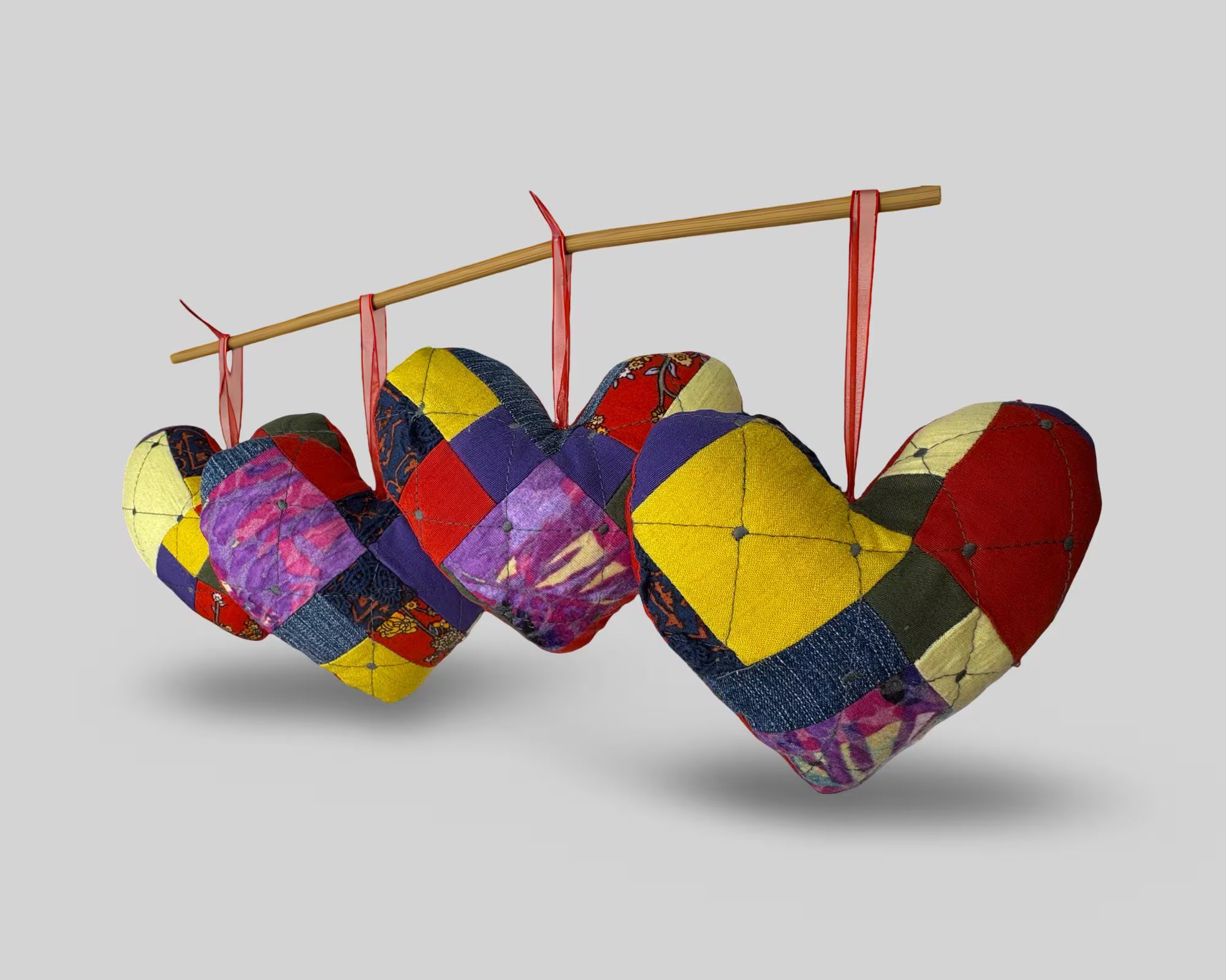 💖 Custom Quilted Memory Heart – Handmade from Your Loved One’s Clothing