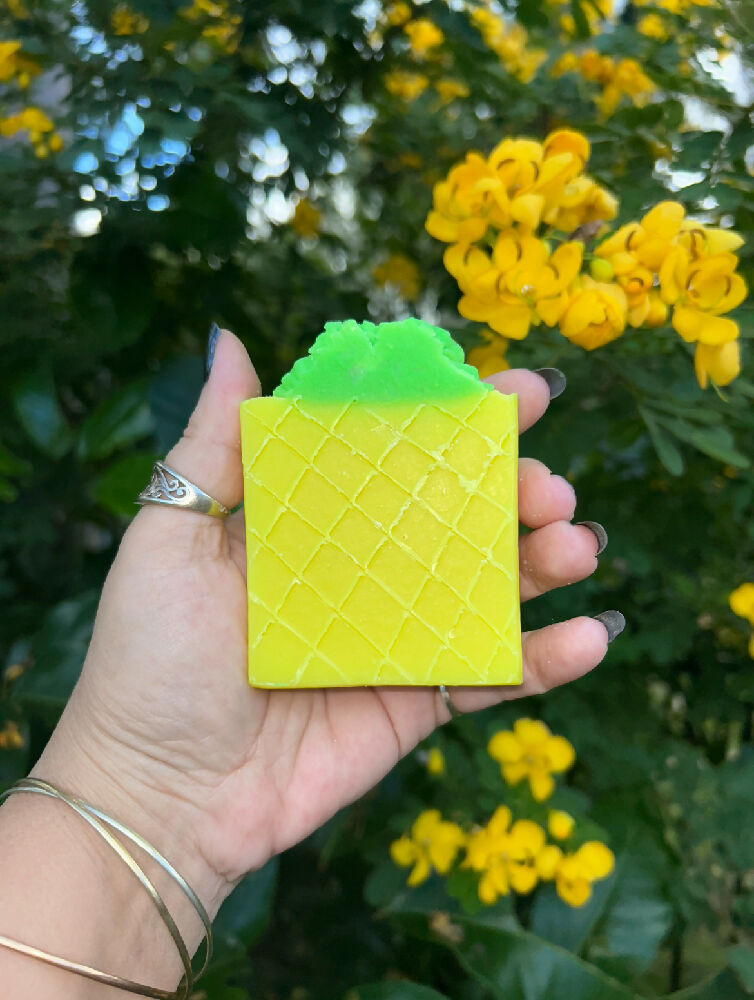 Handmade pineapple soap
