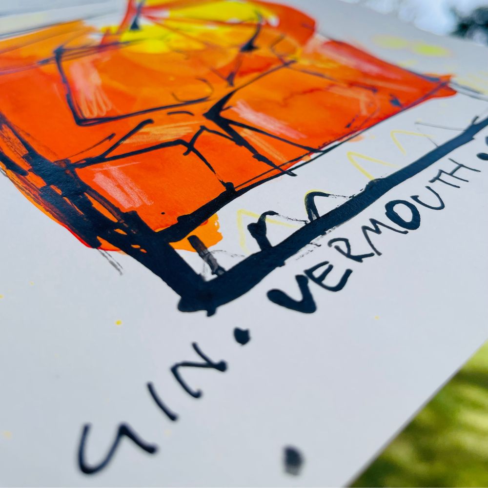 "Mini Negroni #5" | Original Art | A4