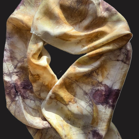 Eco Printed Silk Scarf