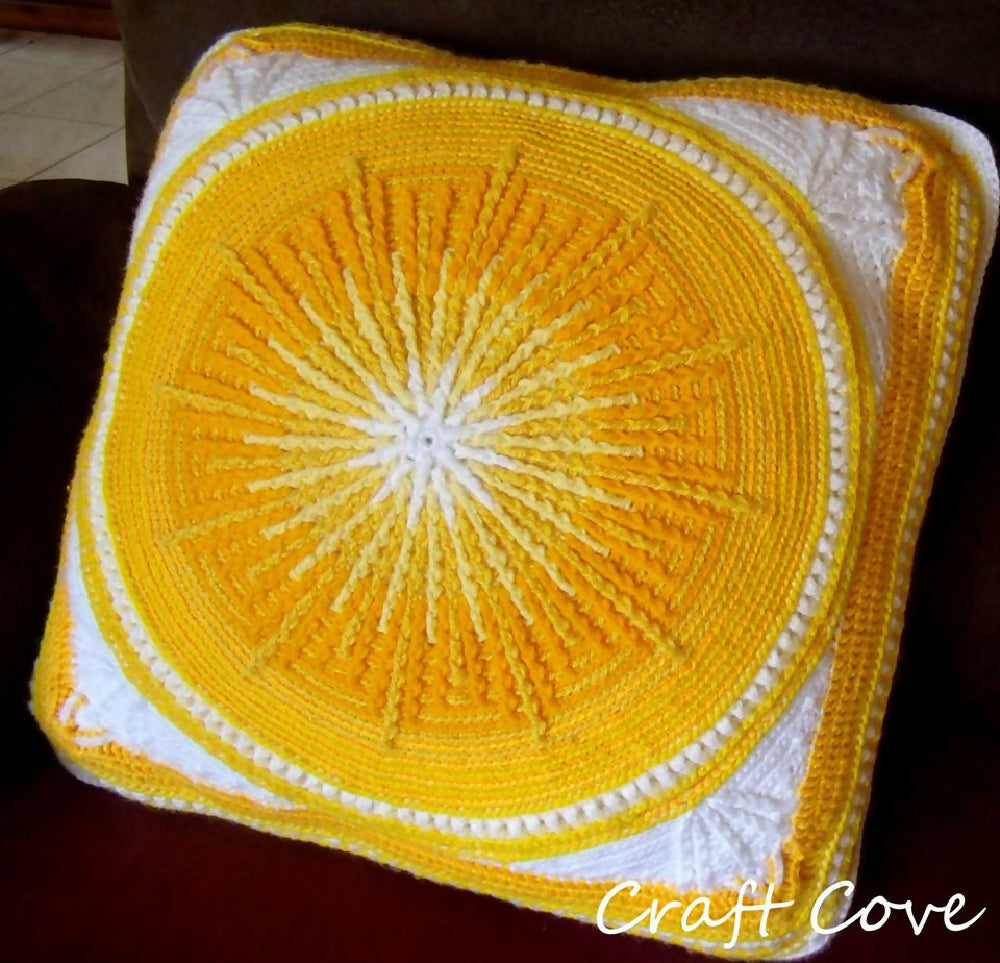 Sunburst Mandala Cushion Crochet Pattern - DIGITAL PRODUCT
