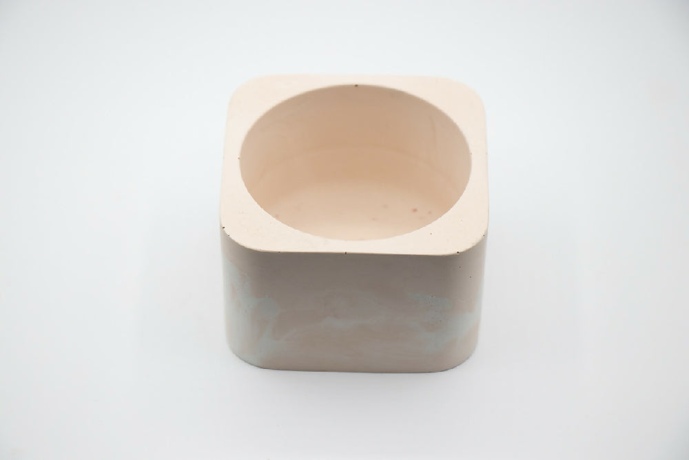 Dusty Peach Concrete Holder