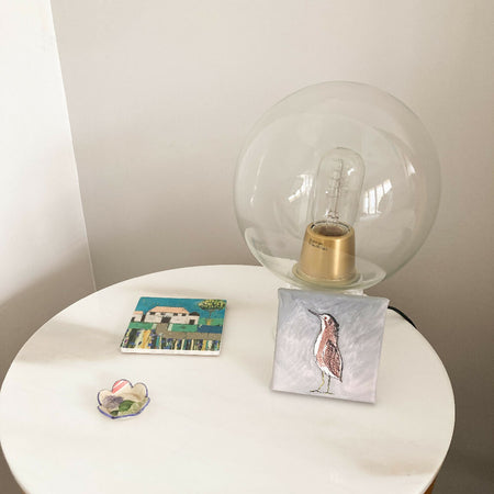 Original Art Canvas featuring cute bird