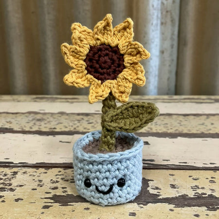 Crochet Sunflower Amigurumi Flower Friend