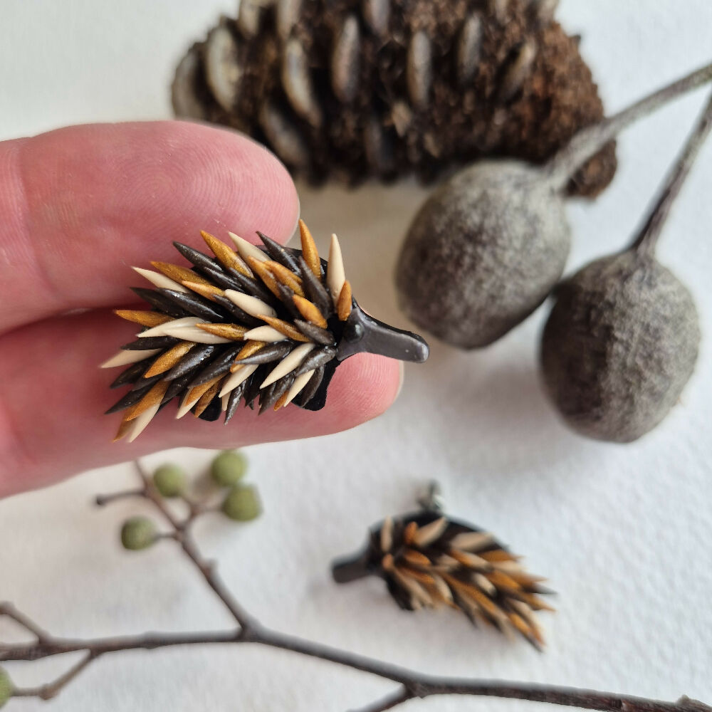 Eddie Echidna Dangle (OR STUD) Earrings